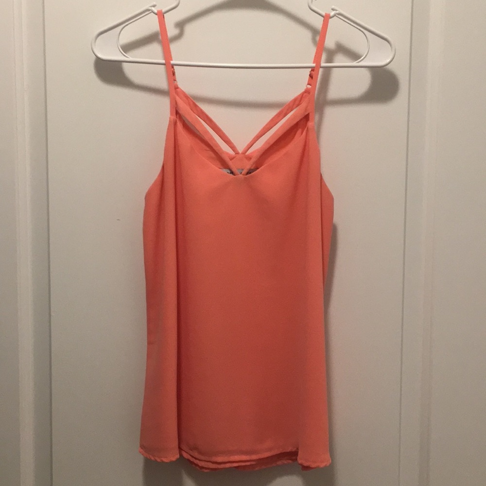 Dressy Peach/Salmon Colored Tank Top